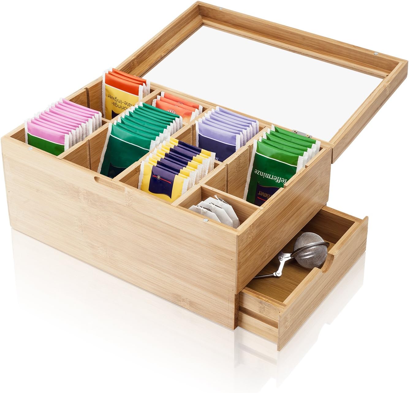 Amazy Cassetta Porta Tisane in Legno Extra L - immagine 1