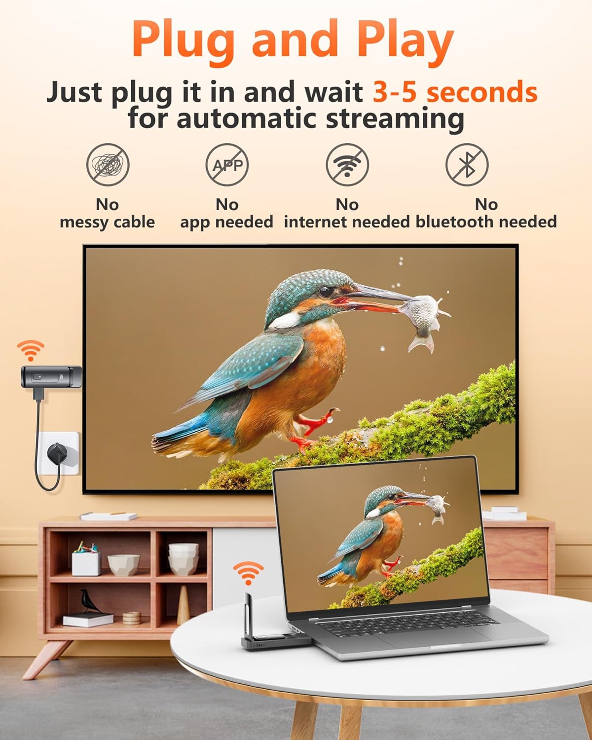 Aimibo Trasmettitore e Ricevitore HDMI Wireless 5G - immagine 3