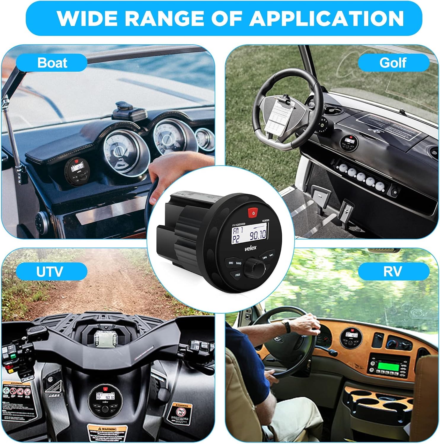 Ricevitore Stereo Bluetooth Impermeabile con MP3 - immagine 6