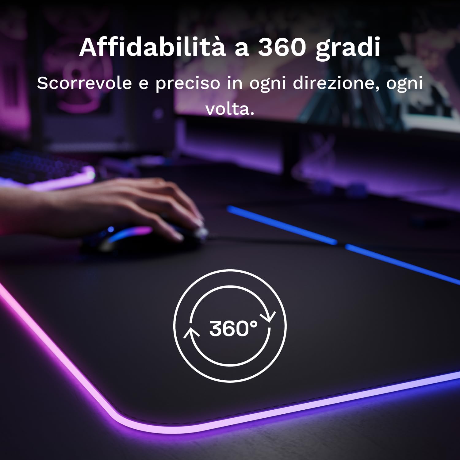 Glorious Gaming Tappetino Mouse GMP 2 GLED XXXL - immagine 8