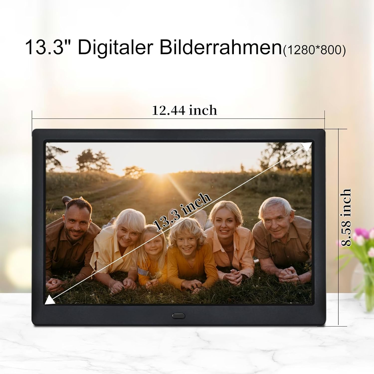 Tsitsc Cornice Digitale 13.3" 1280x800, Nera - immagine 3