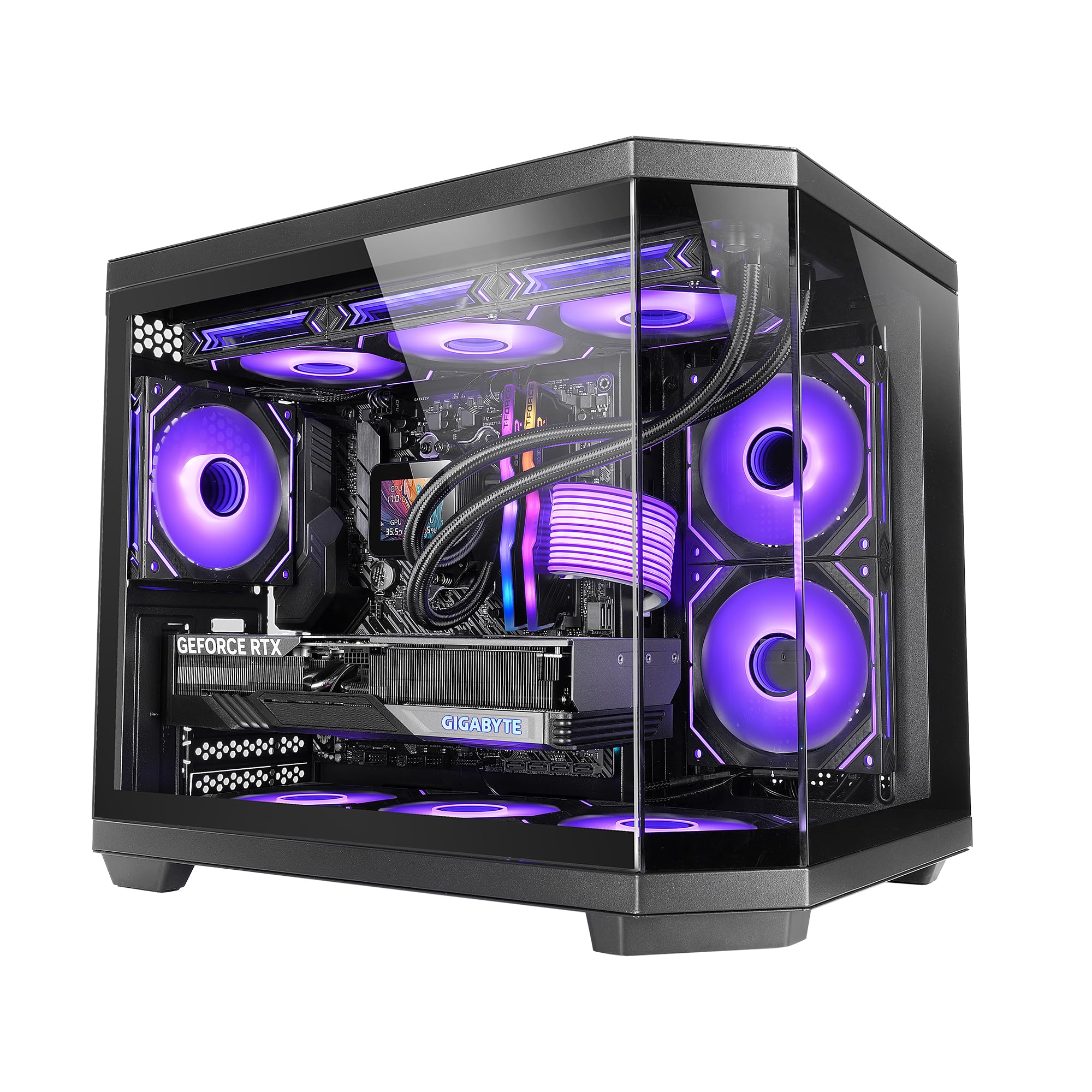 MARSGAMING MC-3TCOREM - Case Gaming Micro-ATX USB-C, Nero