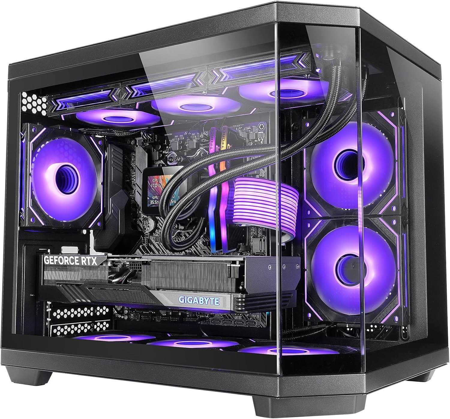 MARSGAMING MC-3TCOREM - Case Gaming Micro-ATX USB-C, Nero - immagine 1