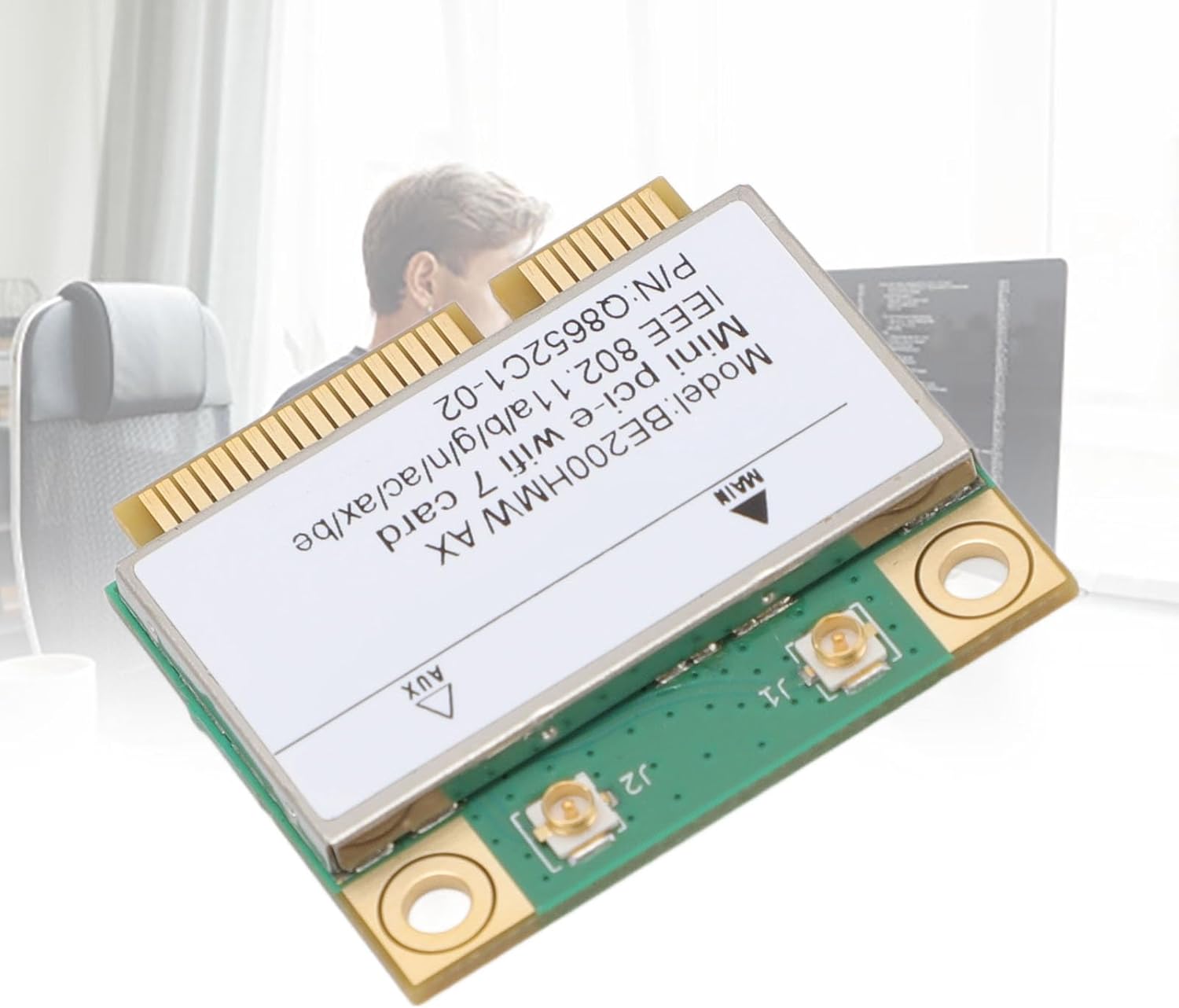 WiFi 7 Wireless Card Dual Band 802.11ax Mini PCI-E - immagine 6