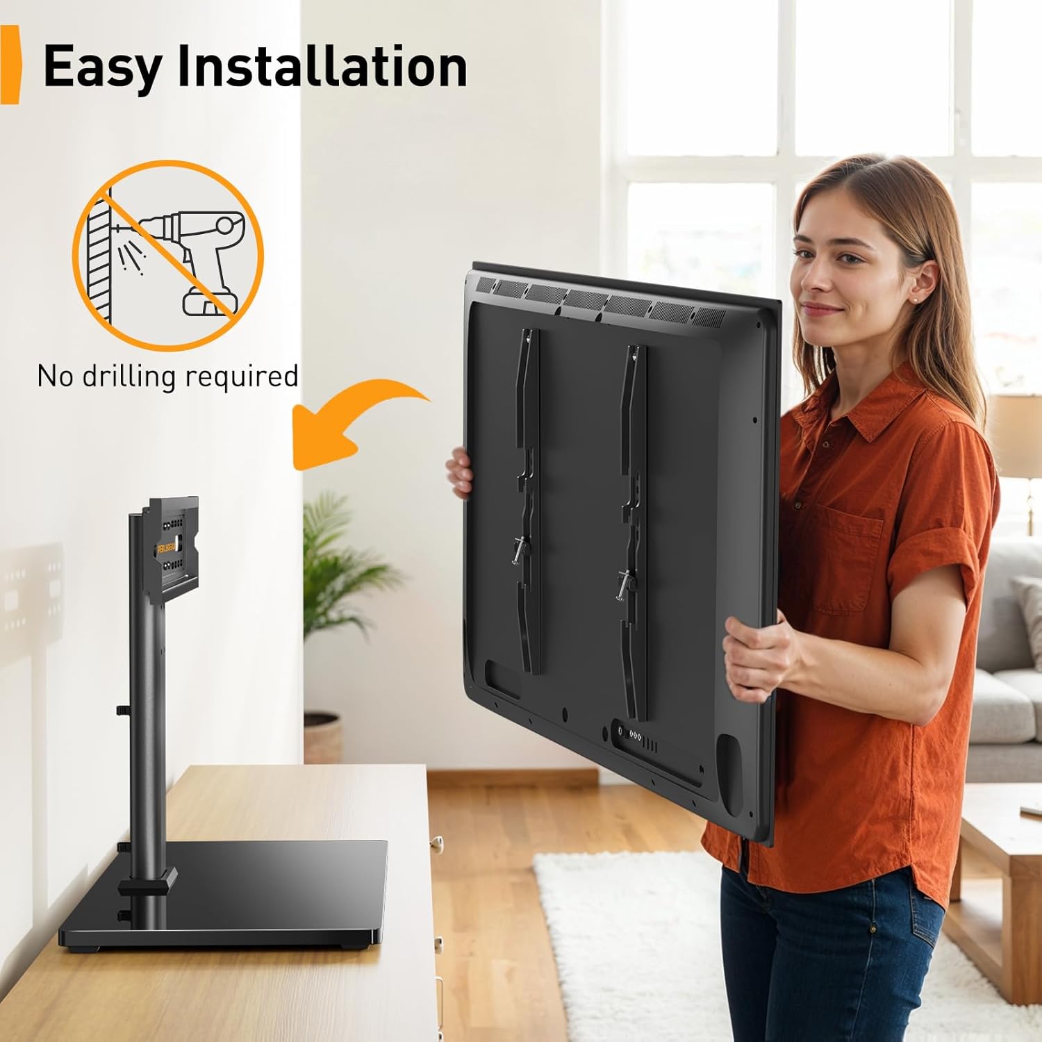 Perlegear Supporto TV Tavolo per 26-60 Pollici - immagine 7