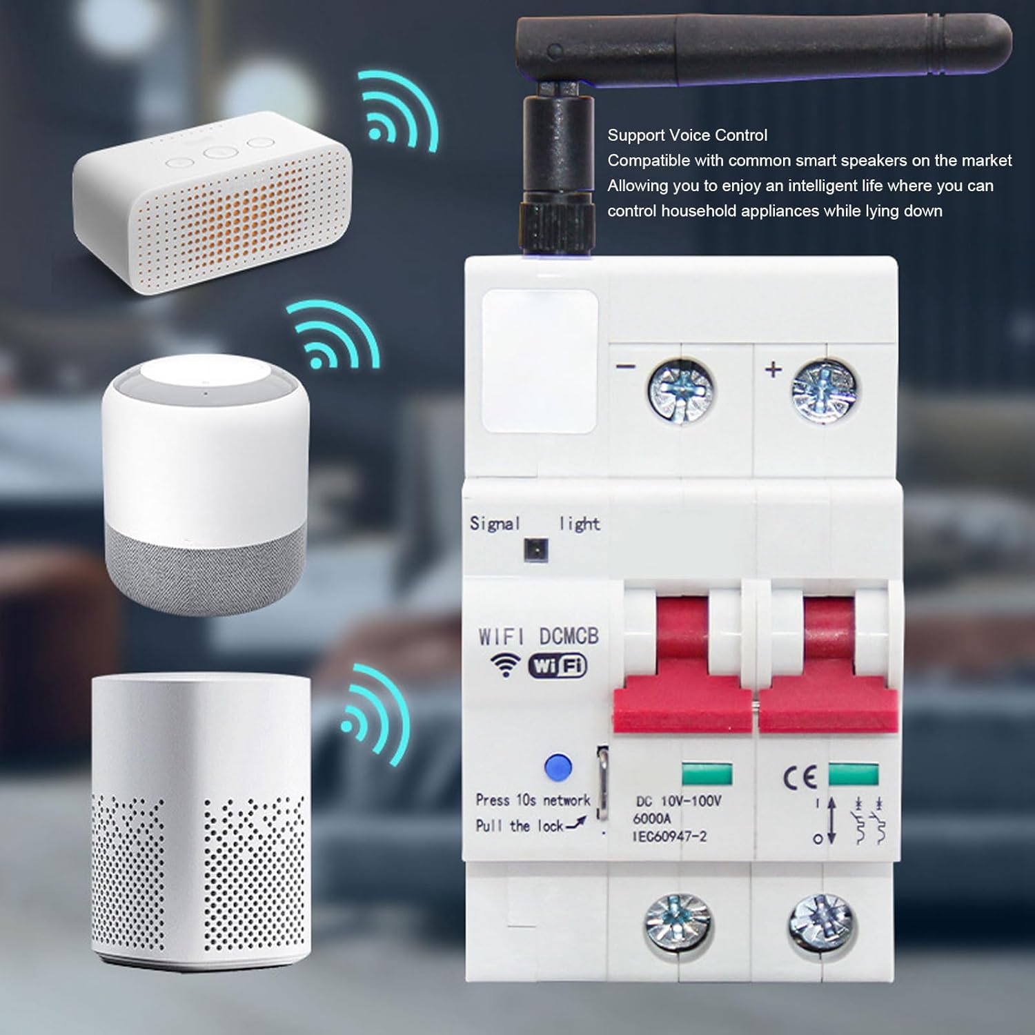 Interruttore Automatico DC WiFi Intelligente 2P 100A - immagine 5