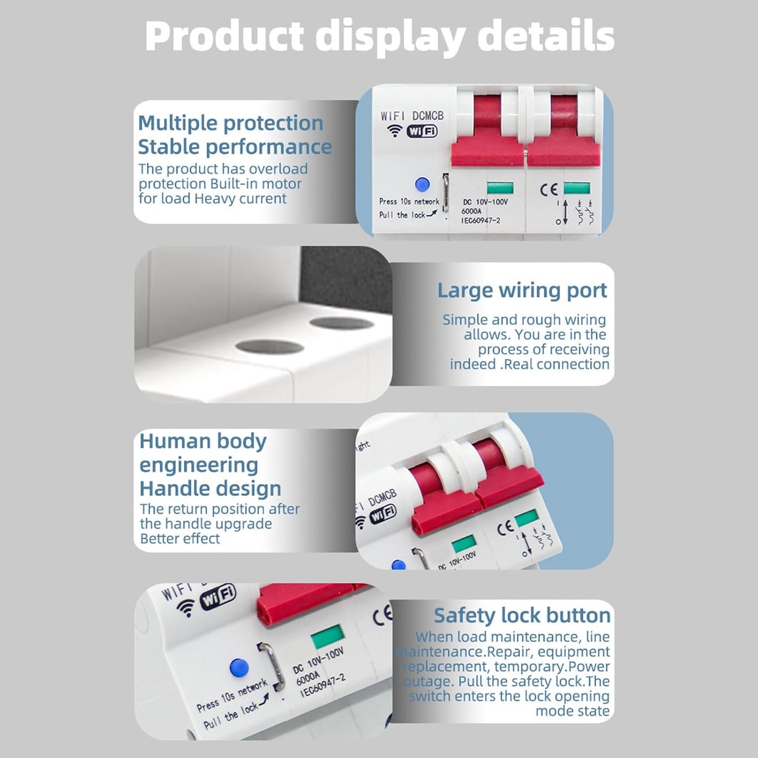 Interruttore Automatico DC WiFi Intelligente 2P 100A - immagine 7