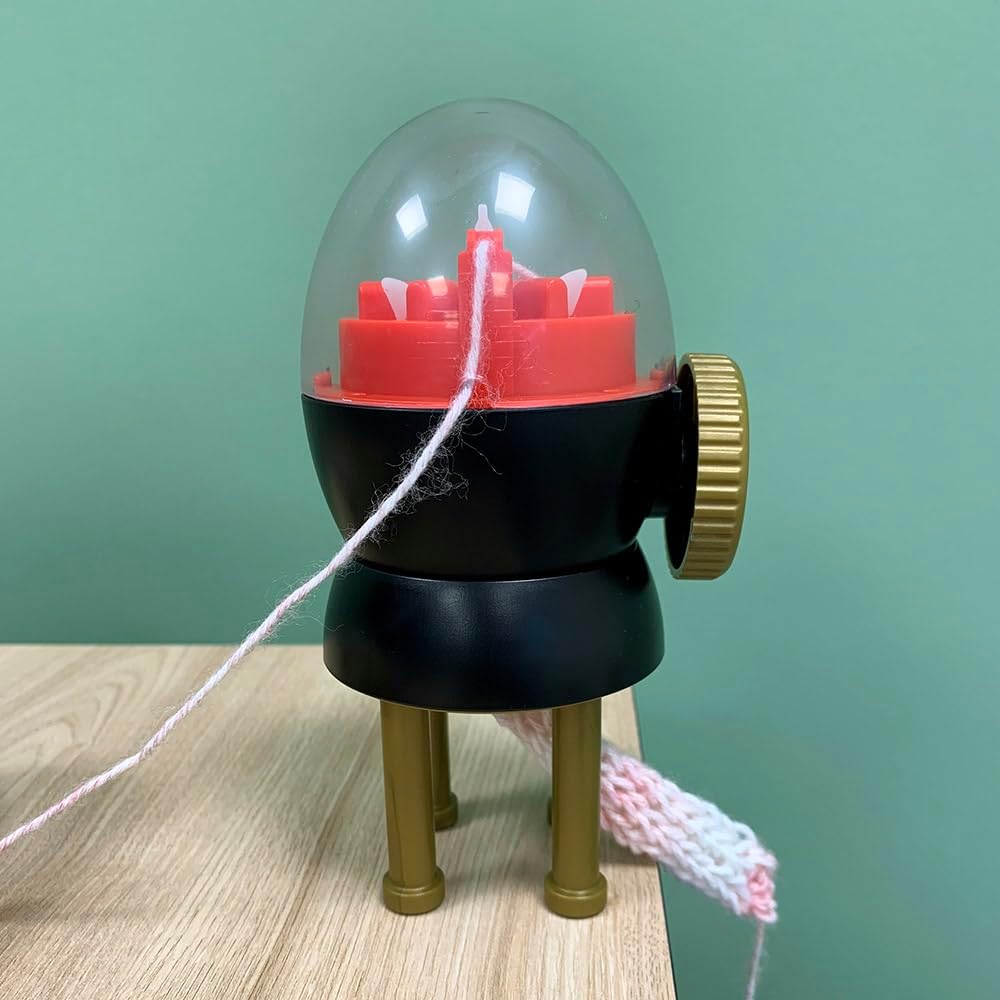Addi Egg Spool Knitter - Unità Mini per 1 Pezzo - Nero, Oro, Rosso | Velz