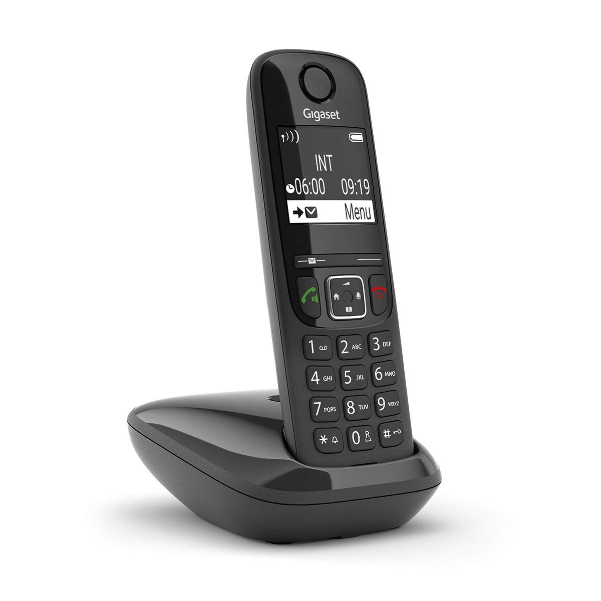 Gigaset AS690 - Telefono DECT Wireless, Nero