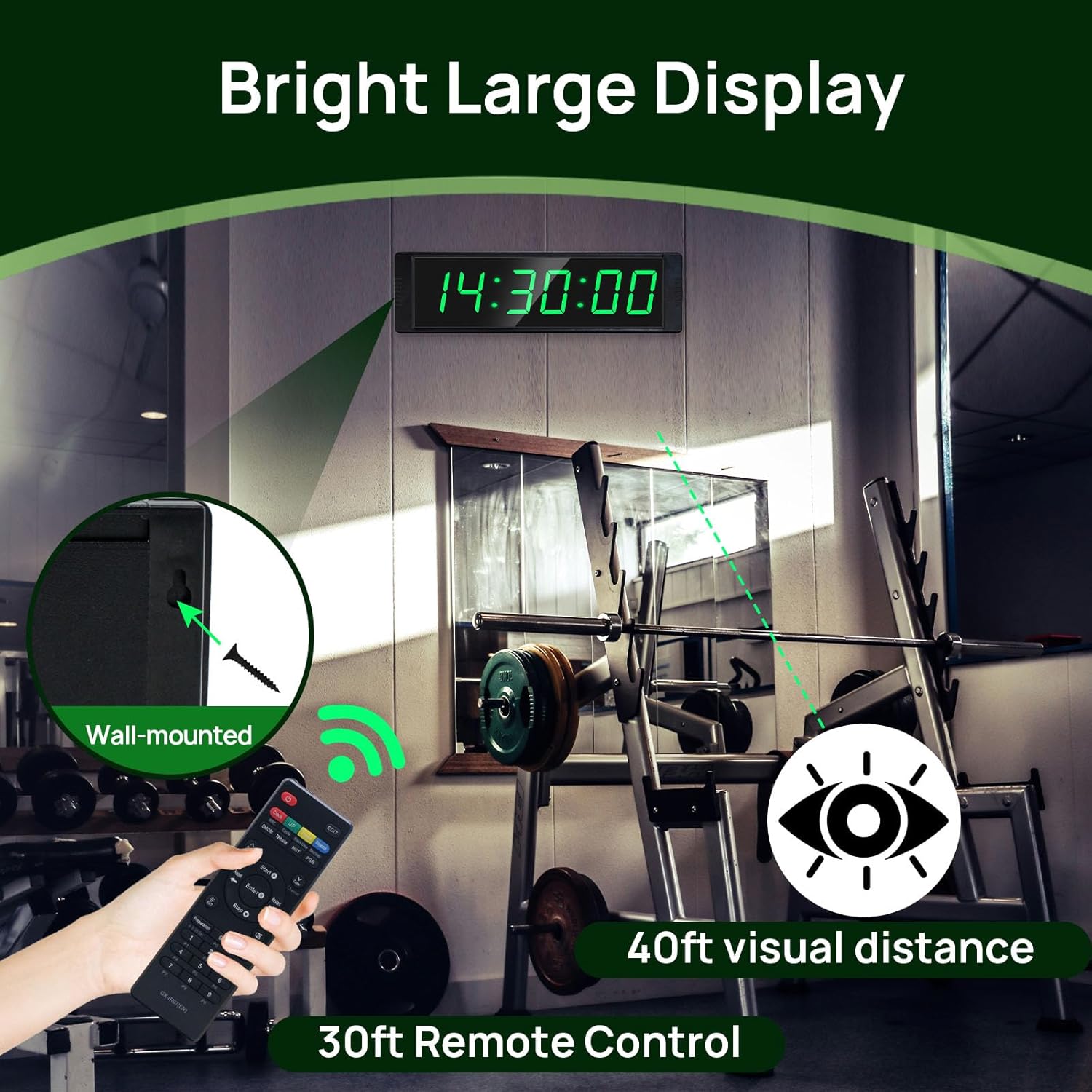 Yz Orologio da Palestra con Timer Fitness Digitale - immagine 4