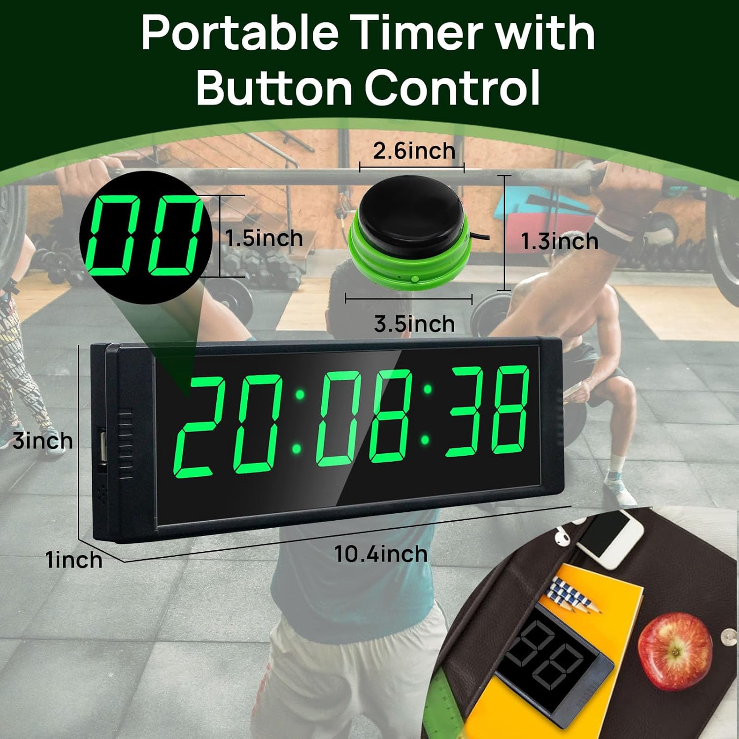 Yz Orologio da Palestra con Timer Fitness Digitale - immagine 5