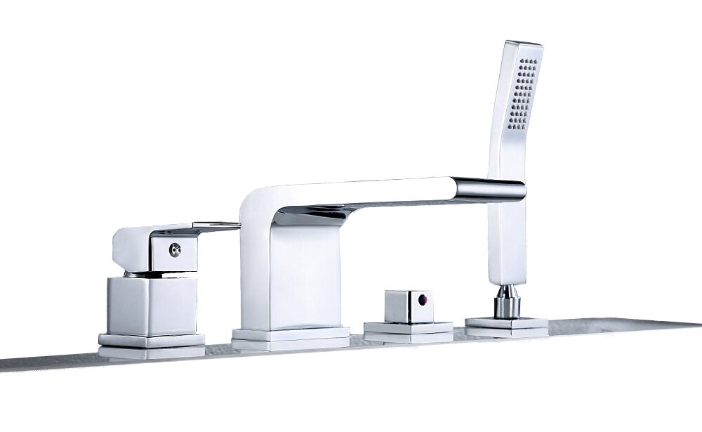 Rubinetto per vasca da bagno 6080, design a 4 fori