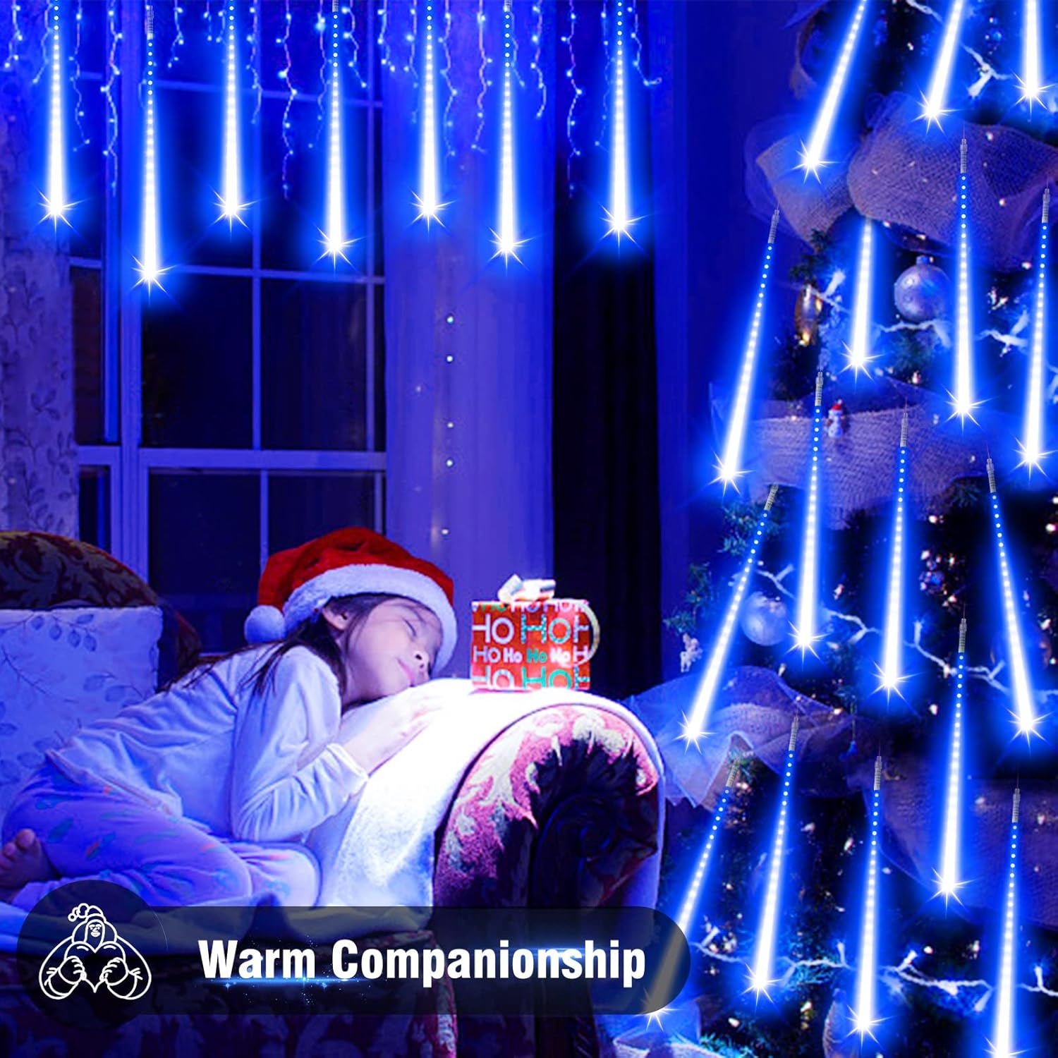 Luci Natale Esterno Cascata 50cm 480 LED Impermeabile - immagine 6