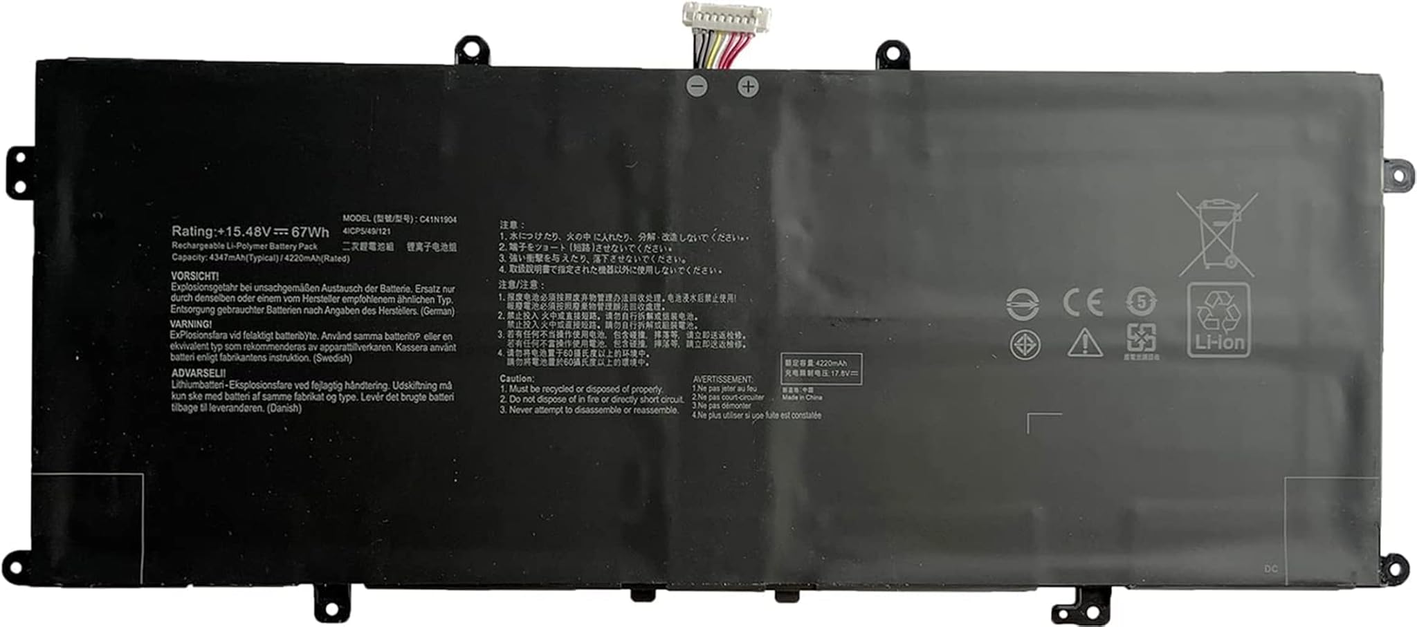 Askc Batteria C41N1904 per ASUS ZenBook 13 UX325EA
