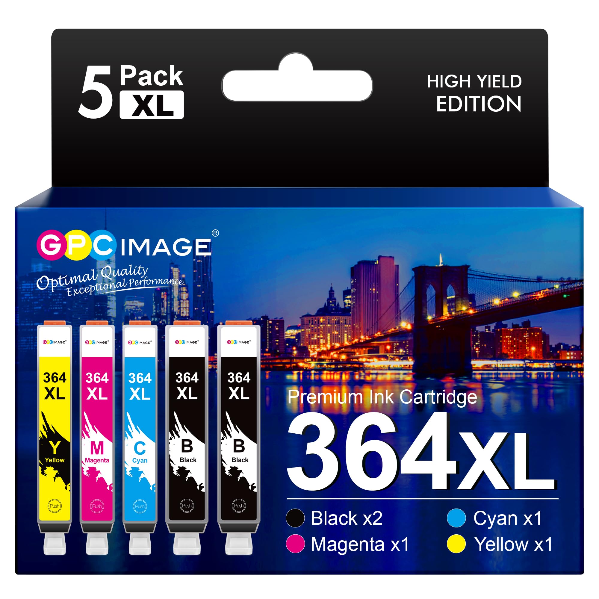Gpc Image Cartucce Compatibili HP 364 364XL (5-Pack)