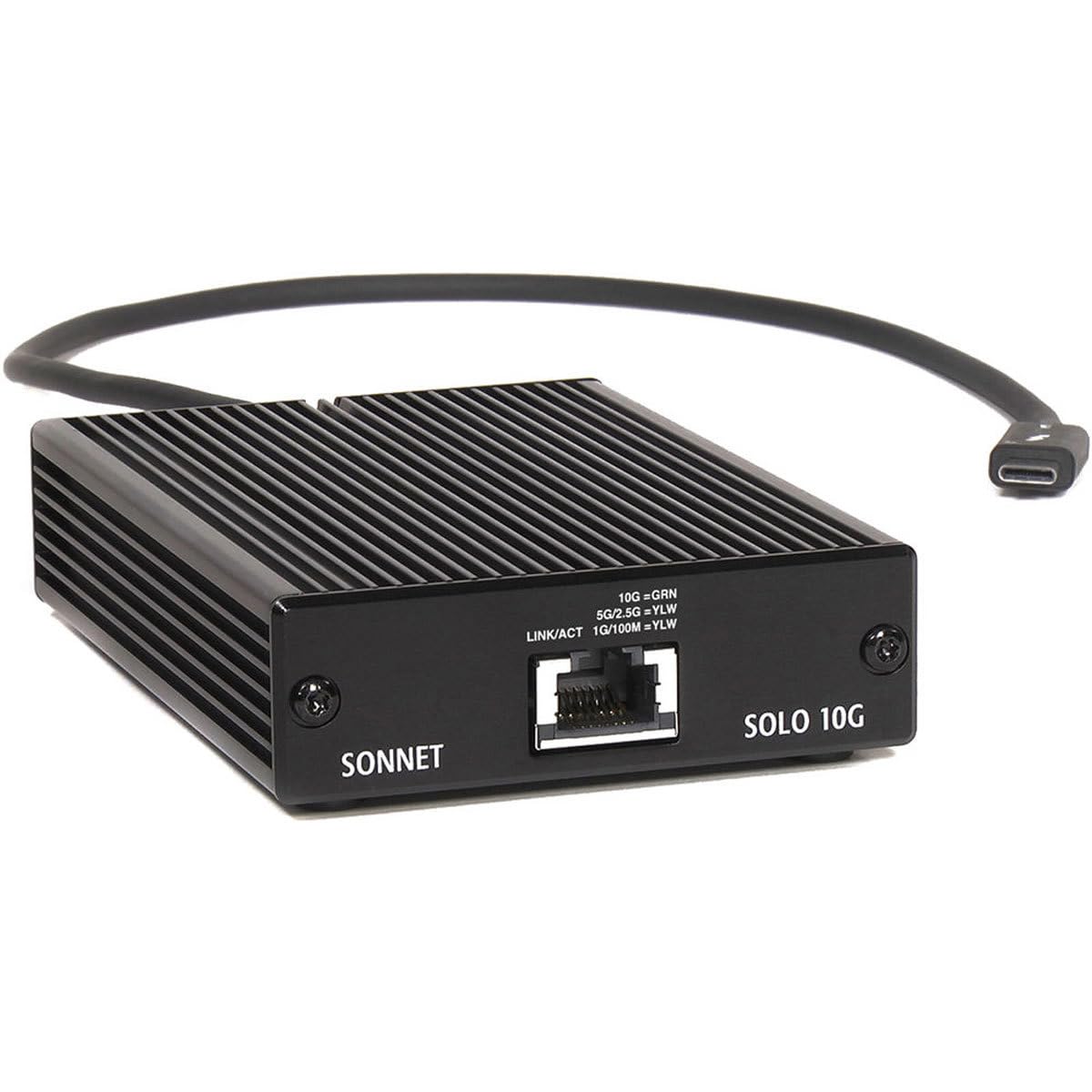 Sonnet tecnologies - Adattatore SOLO10G Thunderbolt 3 ad Ethernet 10 GBase-T