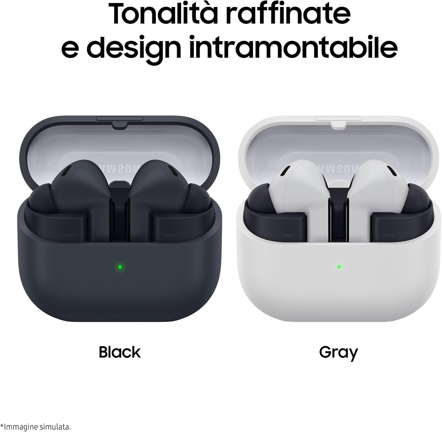 Samsung Galaxy Buds3 FE - Auricolari Wireless ANC, Gray - immagine 3