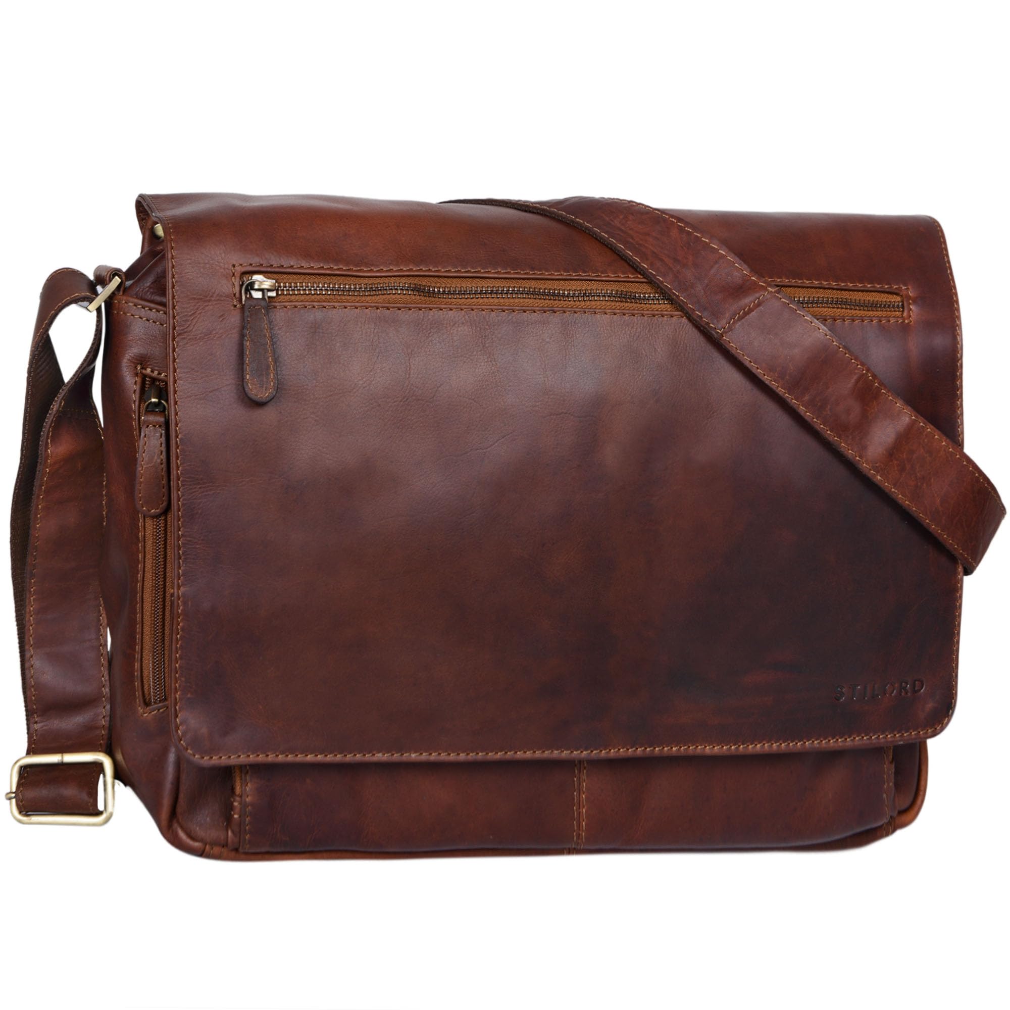 STILORD 'Jan' Borsa Messenger in Pelle per PC