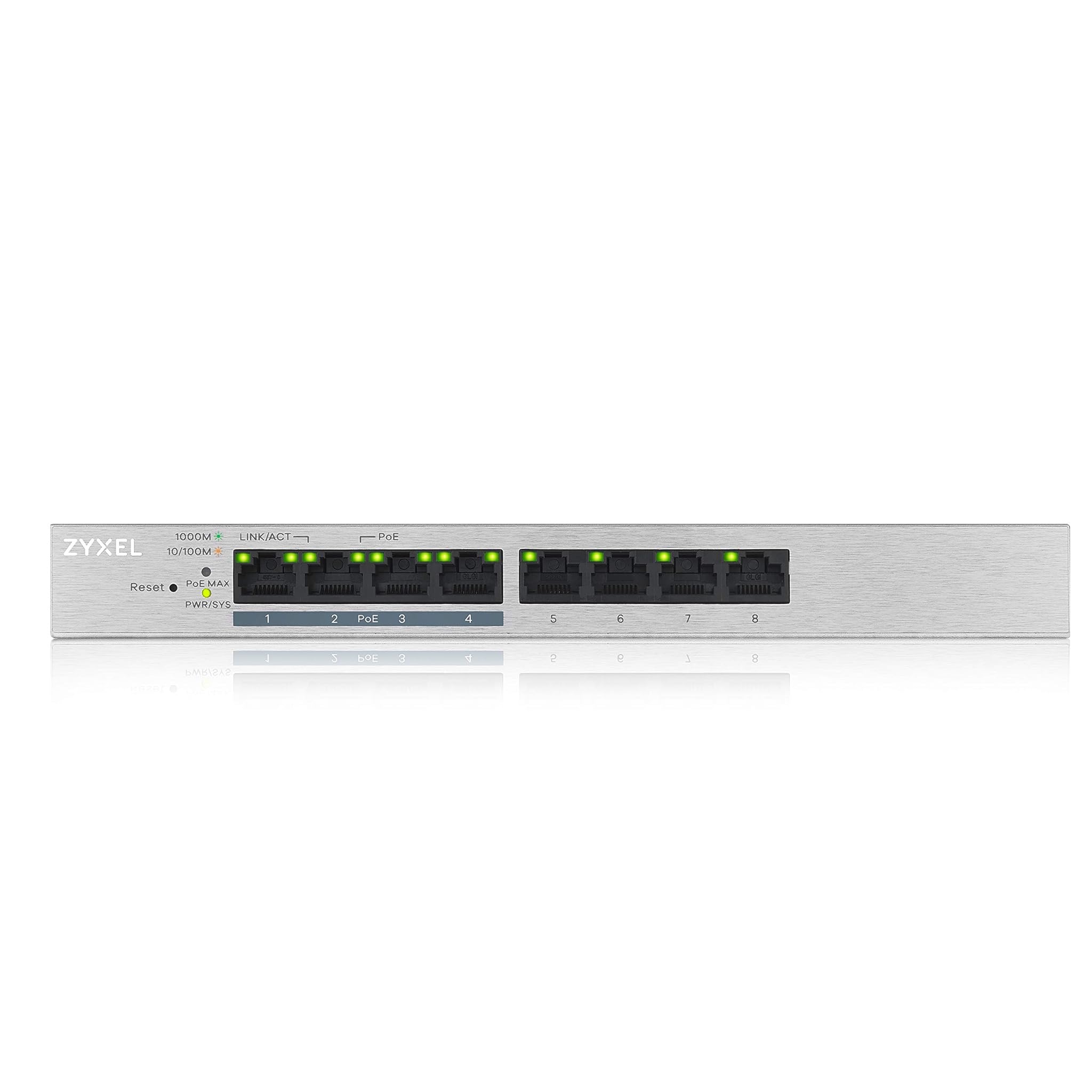 Zyxel GS1200-8HPv2 - Switch Web Managed PoE+ 8 Porte Gigabit