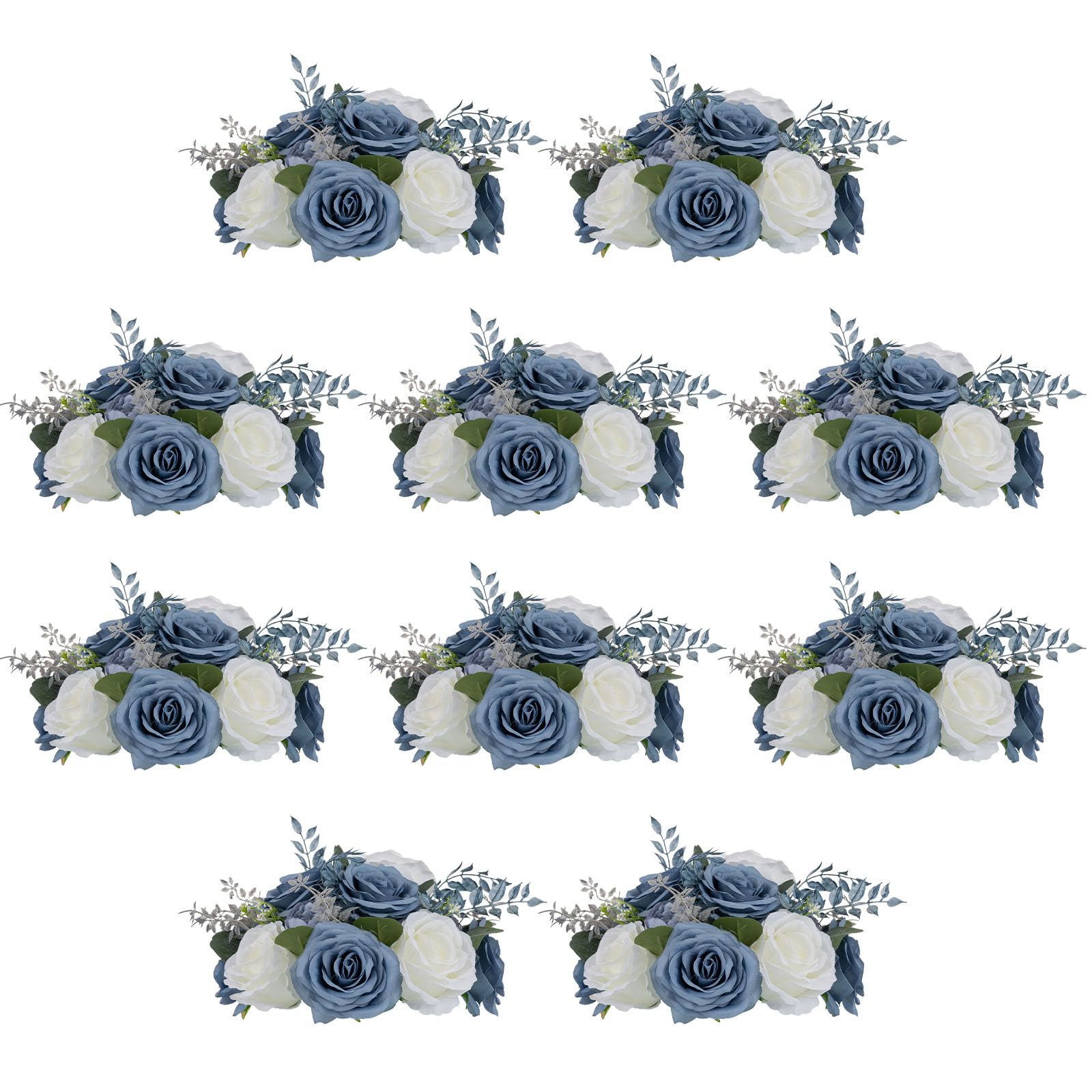 10 Palline di Rose Artificiali per Centrotavola