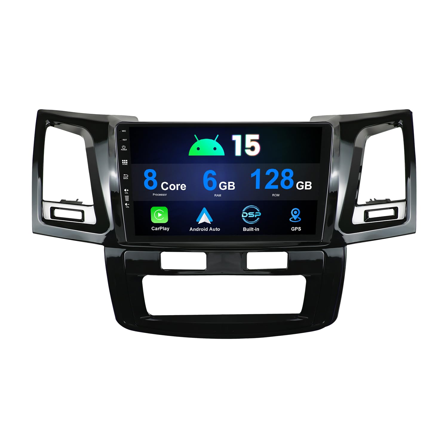 Autoradio Android 14.0 IPS 9" per Toyota Hilux/Fortuner