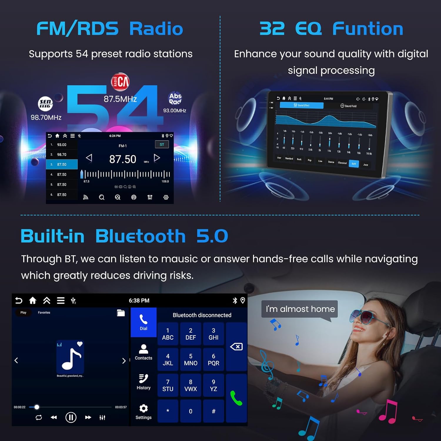 Autoradio 9'' Android 15 per Renault Clio 3th (2005-2014) - immagine 7