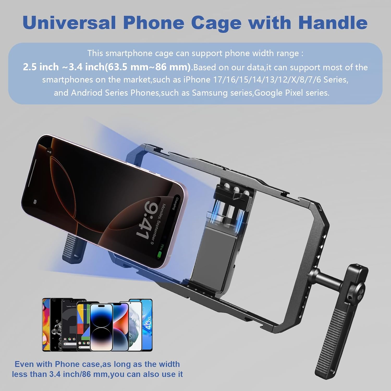 Kit Stabilizzatore Manuale Universale per Cellulare - immagine 2