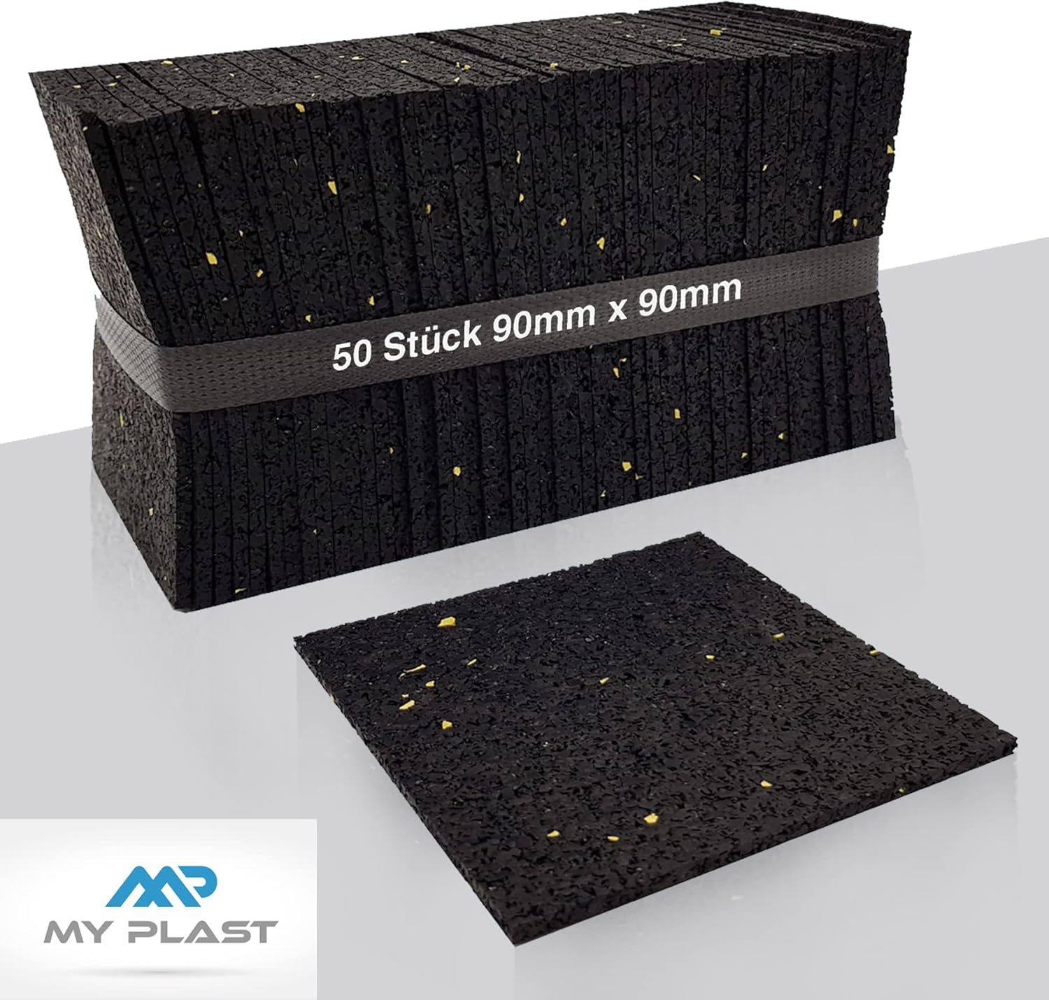 My Plast 250 Tappetini in Gomma per Terrazze 90x90x6mm - immagine 8