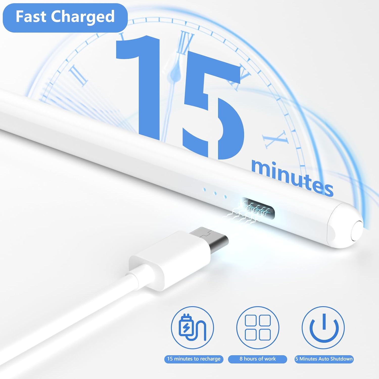 Penna Stilo Capacitiva Universale per Tablet e Cellulari - immagine 4