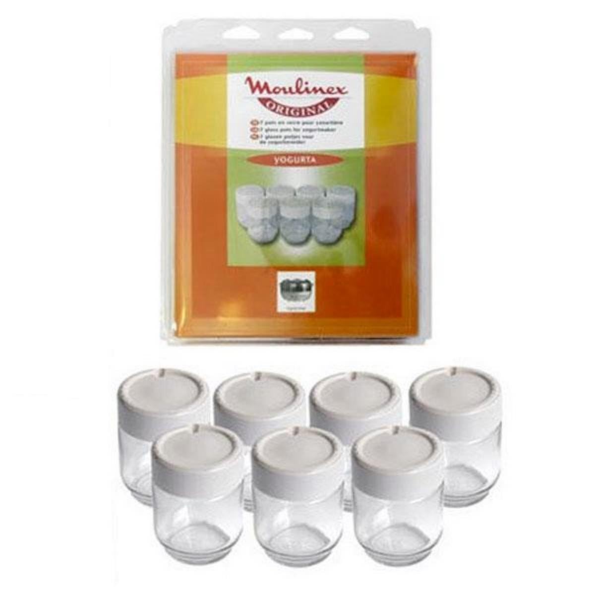 Set di 7 vasetti per yogurtiere Moulinex per preparazioni culinarie piccolo elettrodomestico Moulinex