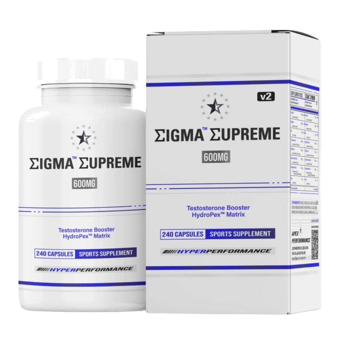 Sigma™ Supreme Testosterone Booster - 240 Capsule | Apex | Velz