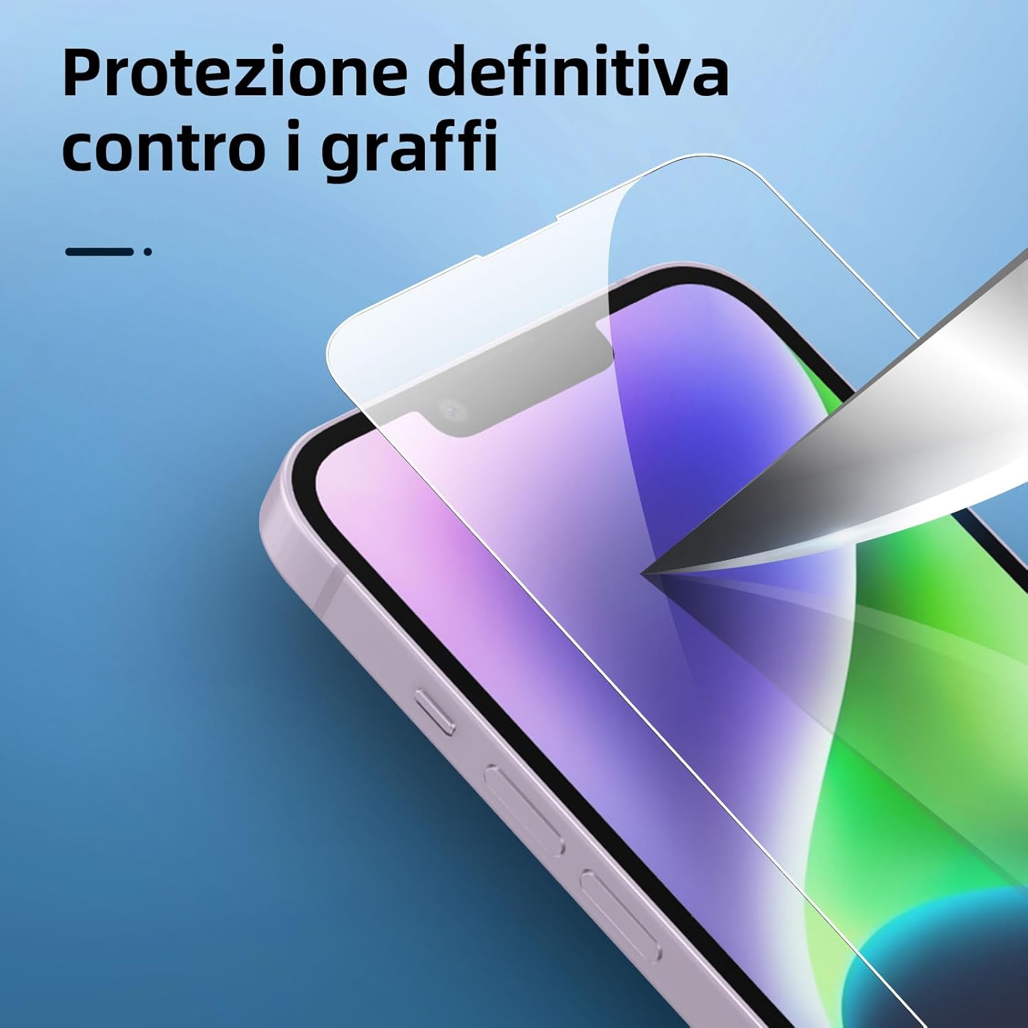New'c 3x Pellicola Vetro Temperato per iPhone 14 (6,1") - immagine 5