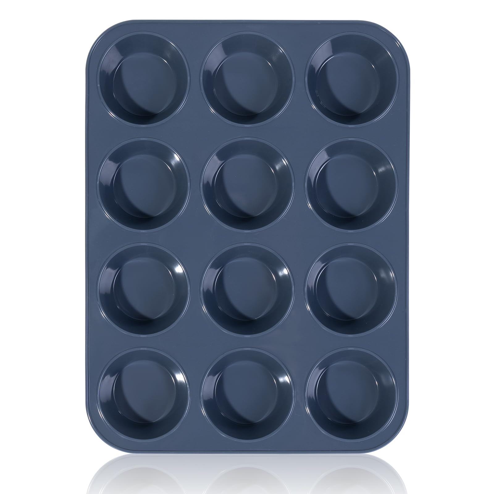 SUPER KITCHEN Stampo Antiaderente in Silicone 12 Muffin