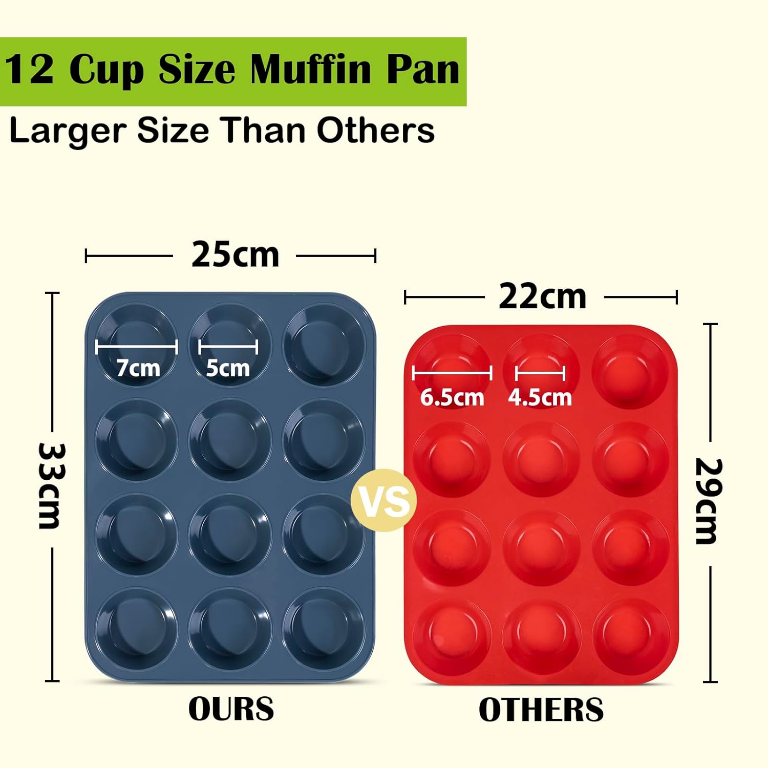 SUPER KITCHEN Stampo Antiaderente in Silicone 12 Muffin - immagine 4