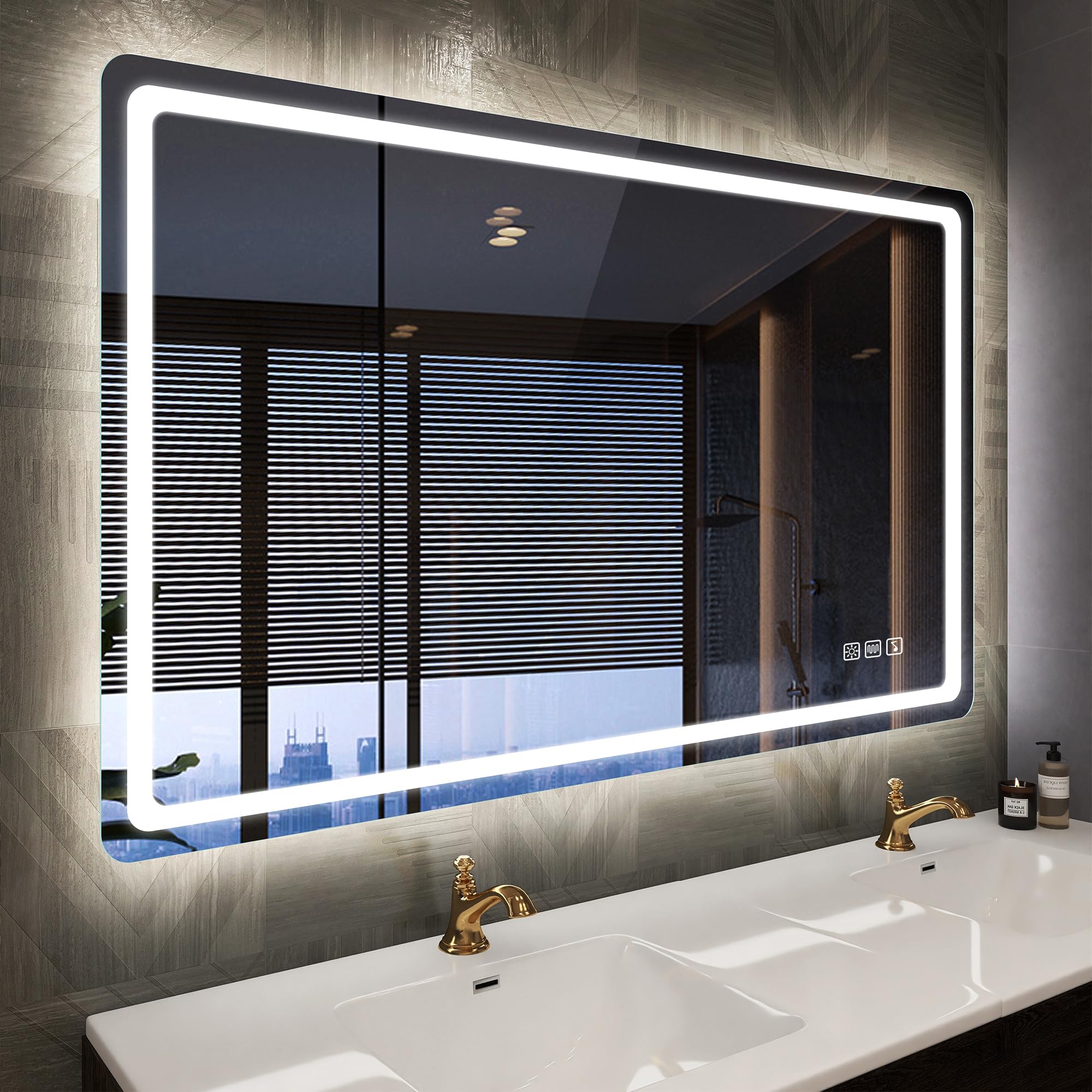 Starlead Specchio Bagno Retroilluminato 100x70 cm con Bluetooth