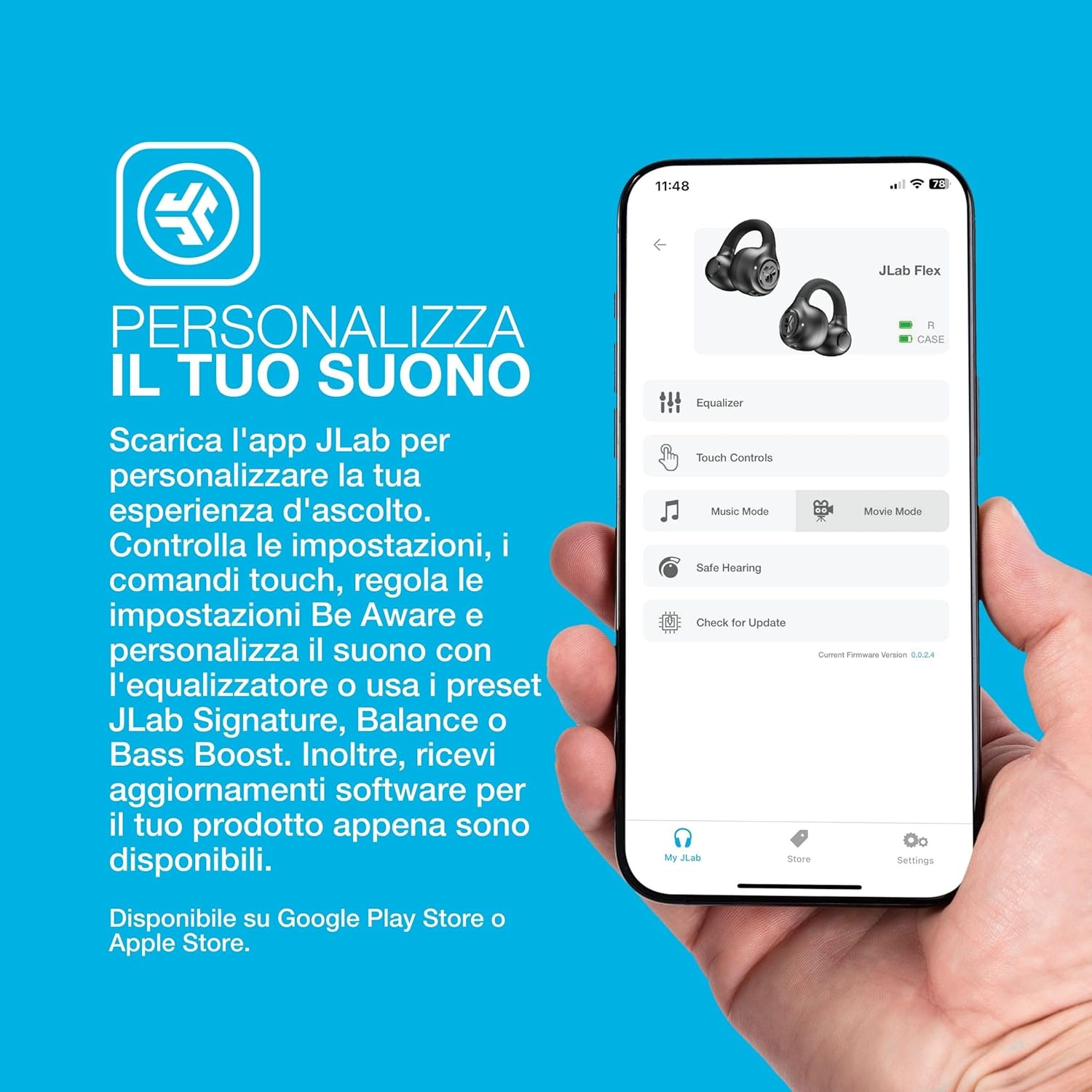 Jlab Flex Cuffie Open Ear Wireless, Nero - immagine 5