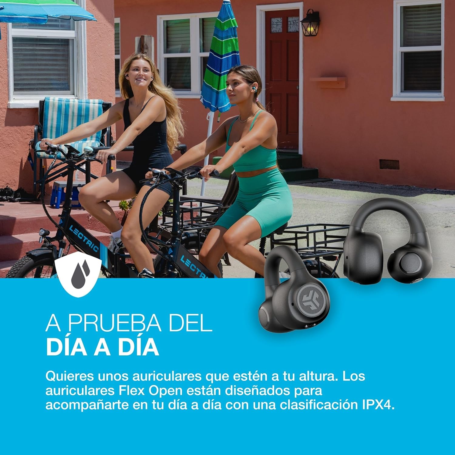 Jlab Flex Cuffie Open Ear Wireless, Nero - immagine 8