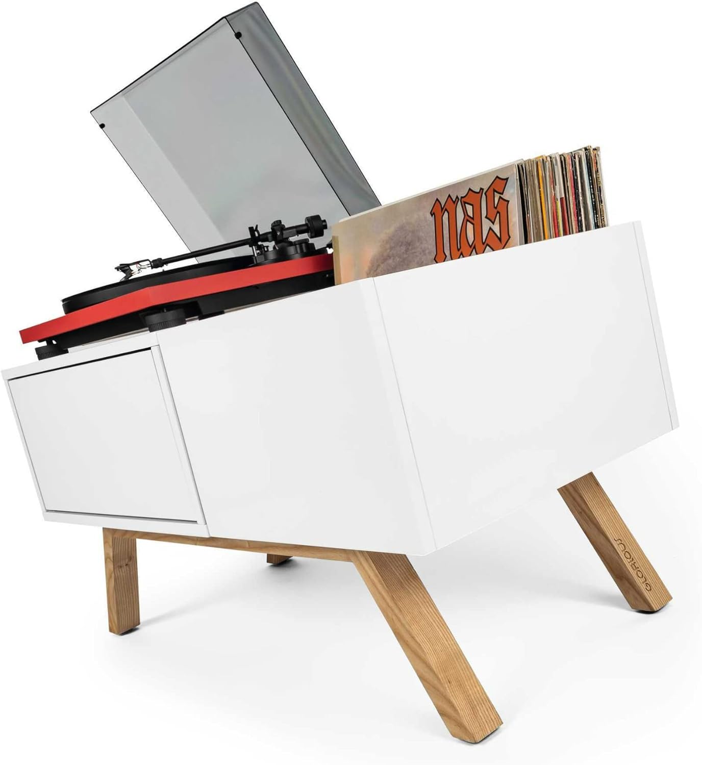 Glorious Turntable Lowboard - Mobile Giradischi Bianco - immagine 5