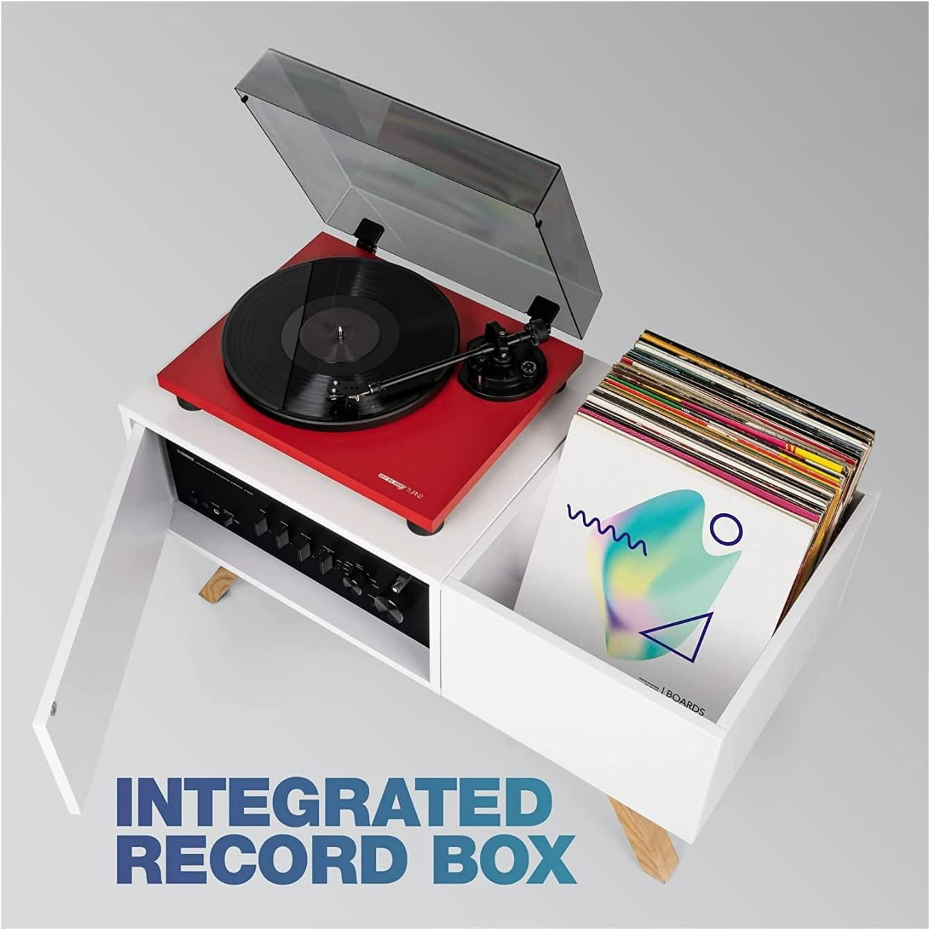 Glorious Turntable Lowboard - Mobile Giradischi Bianco - immagine 8