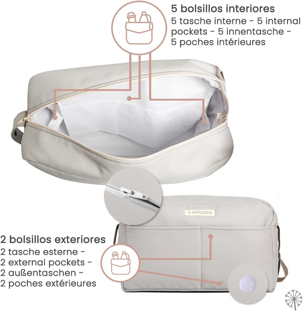 MIMUSELINA Borsa Passeggino Impermeabile Grande Capacità - immagine 3