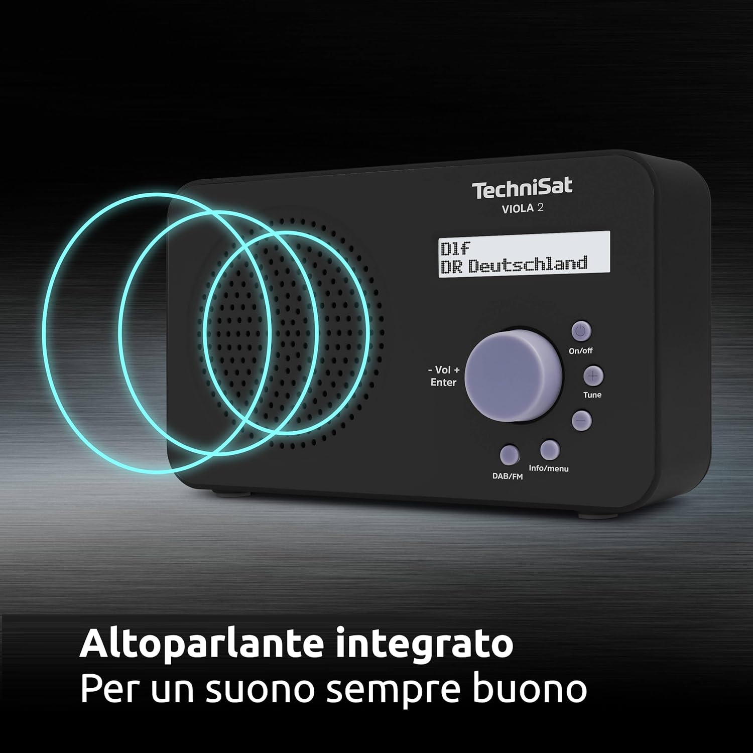 Technisat VIOLA 2 - Radio DAB Portatile 1 Watt RMS - immagine 5