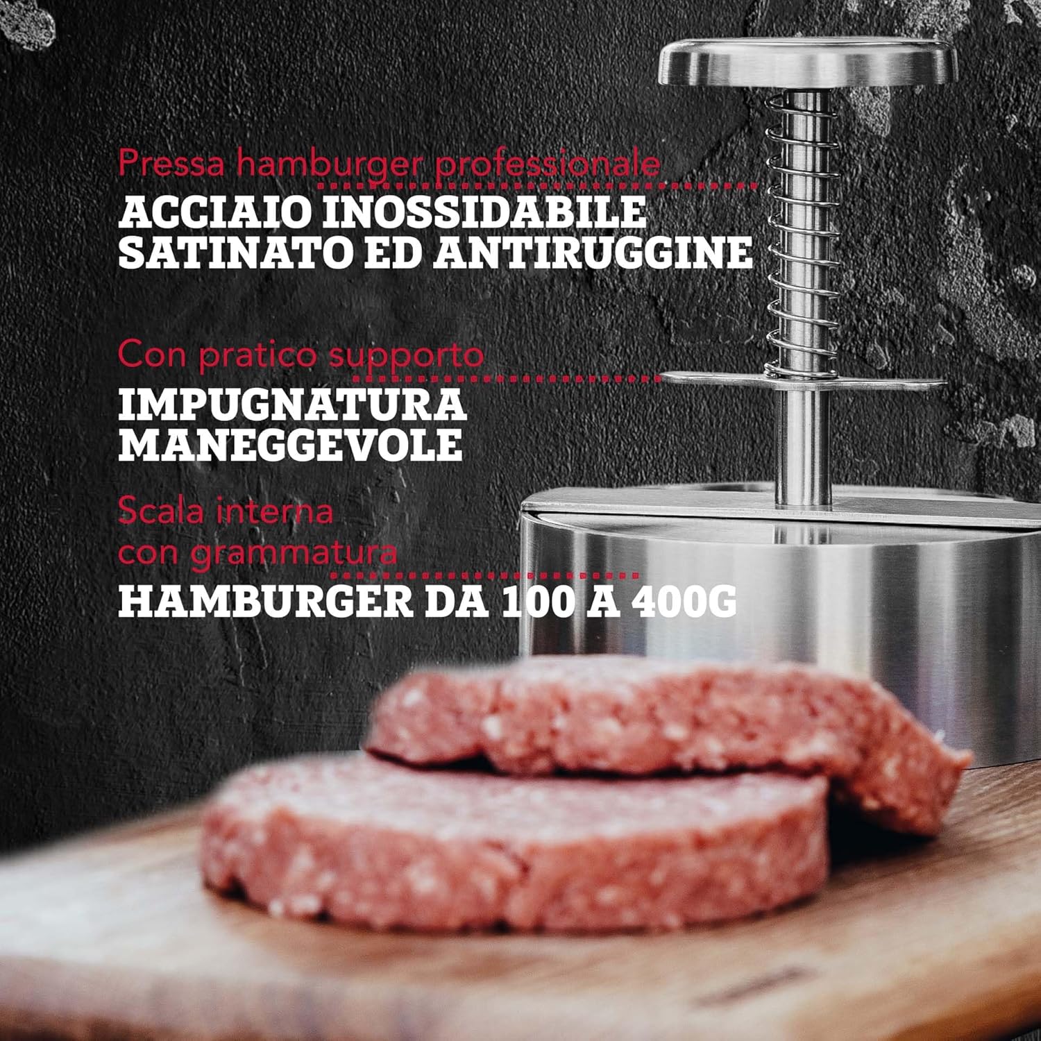 FMprofessional 22205 Pressa per Hamburger Professionale - immagine 2