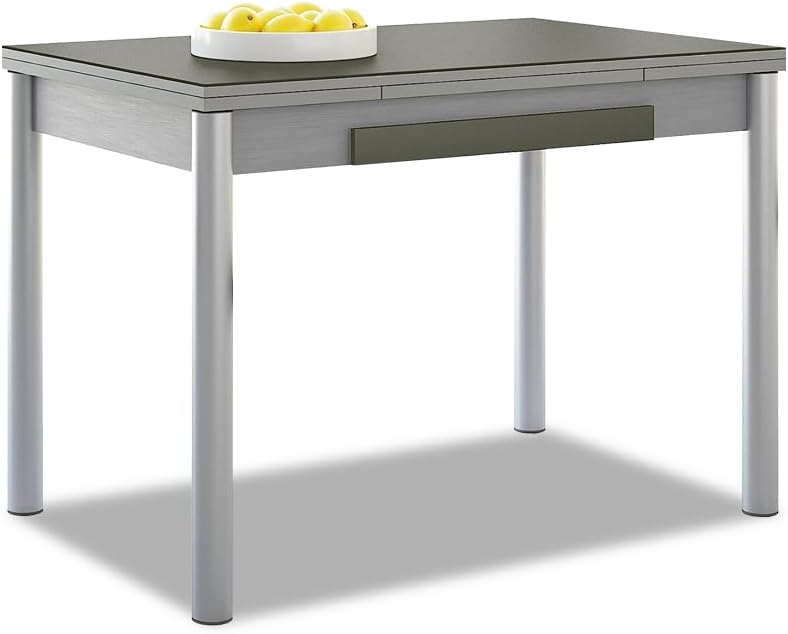 M.108 100X60 2 Ali C/CASSETTO P/TONDO BIANCO LAMINATO AMUNDSEN