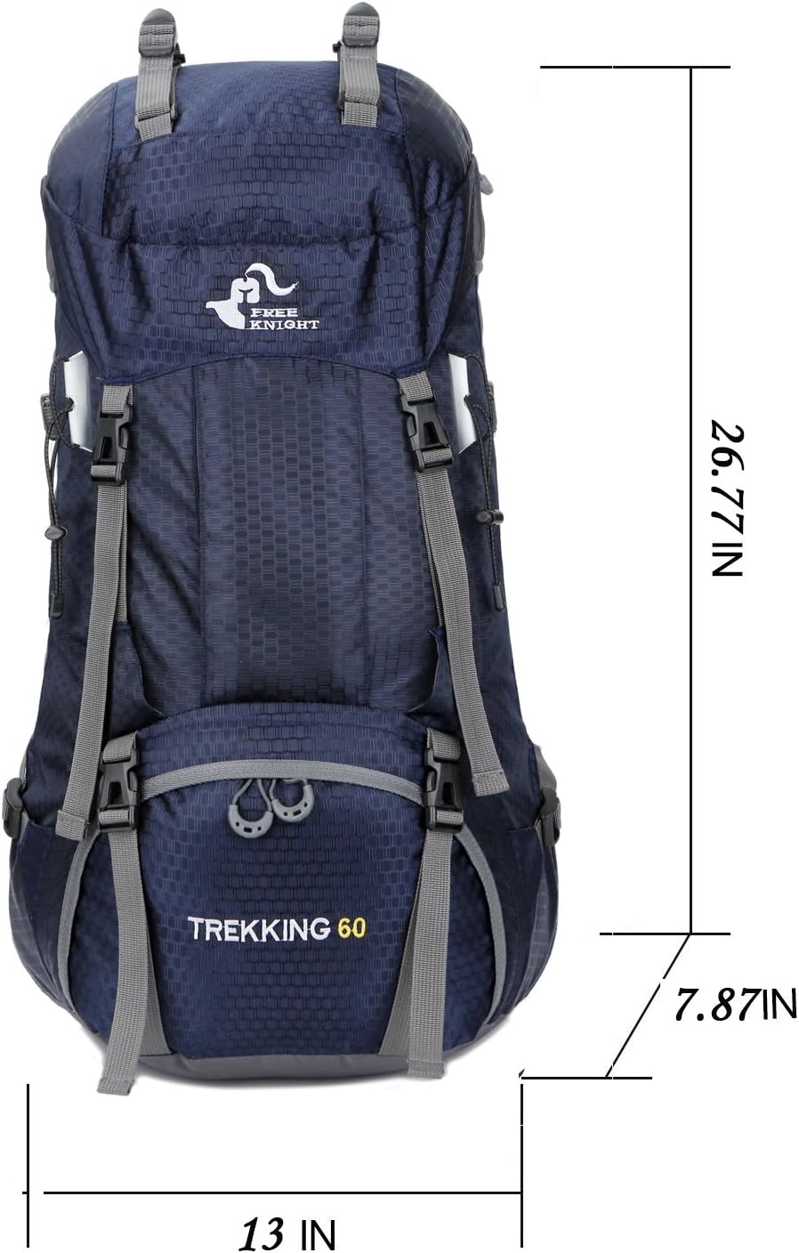 Bseash Zaino da Trekking Impermeabile 60L - immagine 2