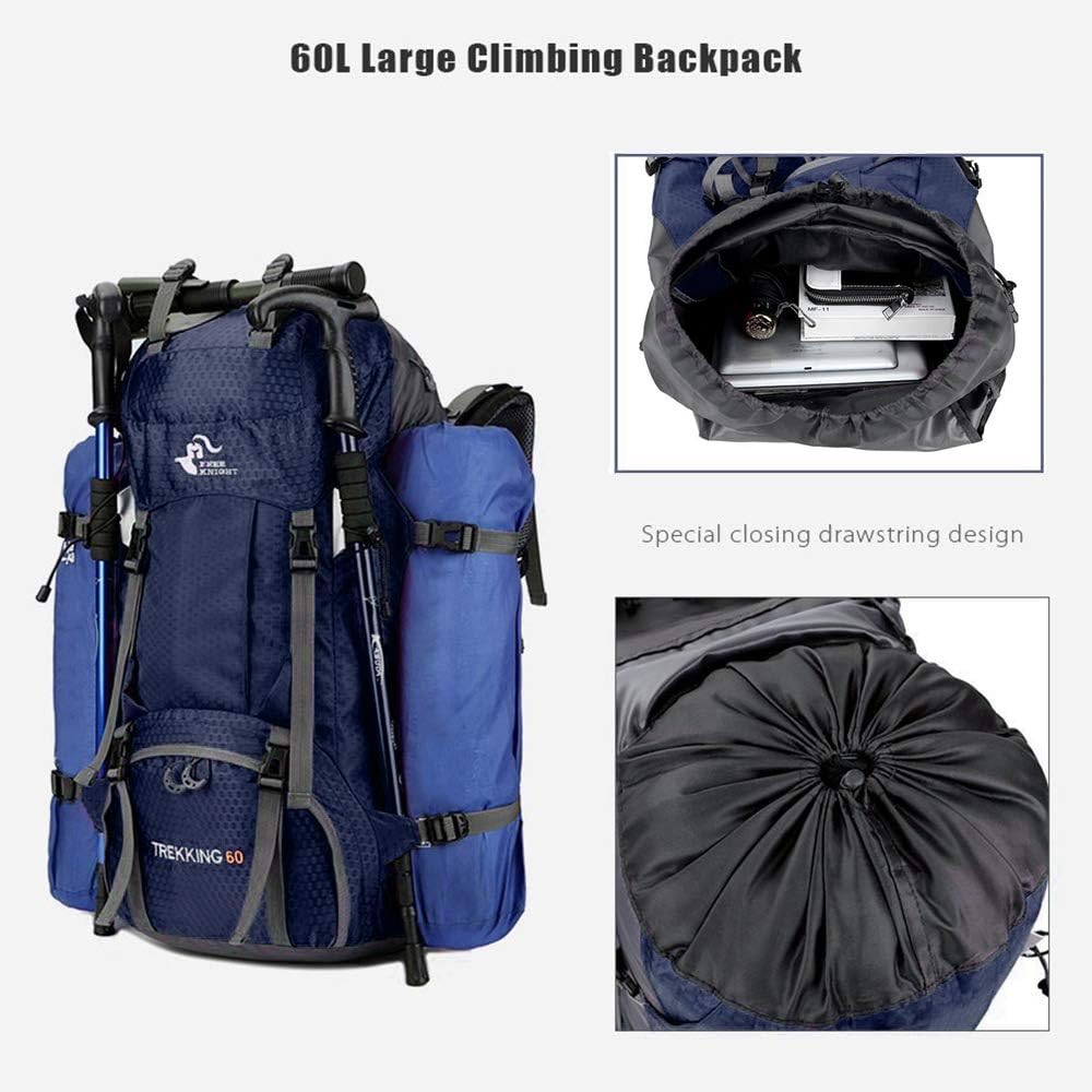 Bseash Zaino da Trekking Impermeabile 60L - immagine 5
