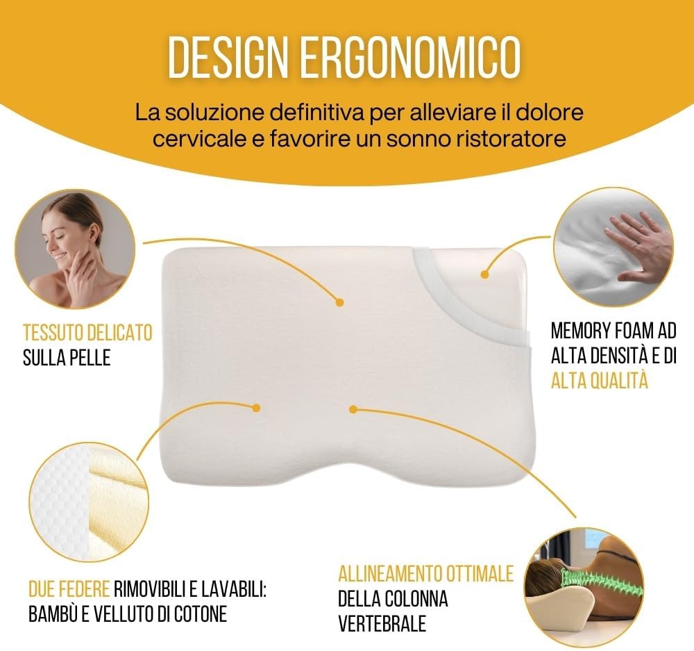 Inphysio® Cuscino Ergonomico Cervicale di Lusso - immagine 2