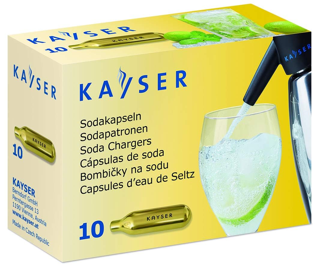 Kayser Ricarica Siphon 7.5g CO2 (E290), set da 10 pezzi