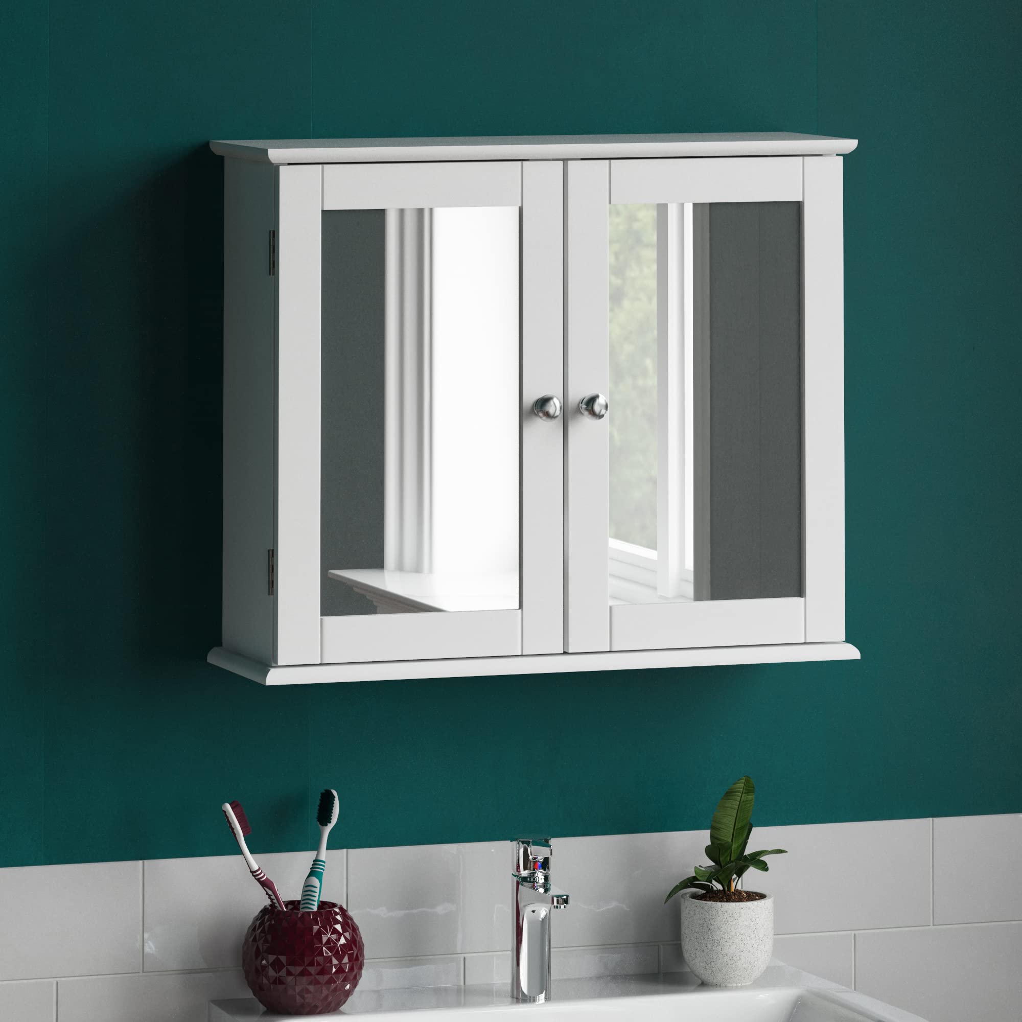 Bath Vida Home Discount - Armadietto da Parete Milano, Bianco