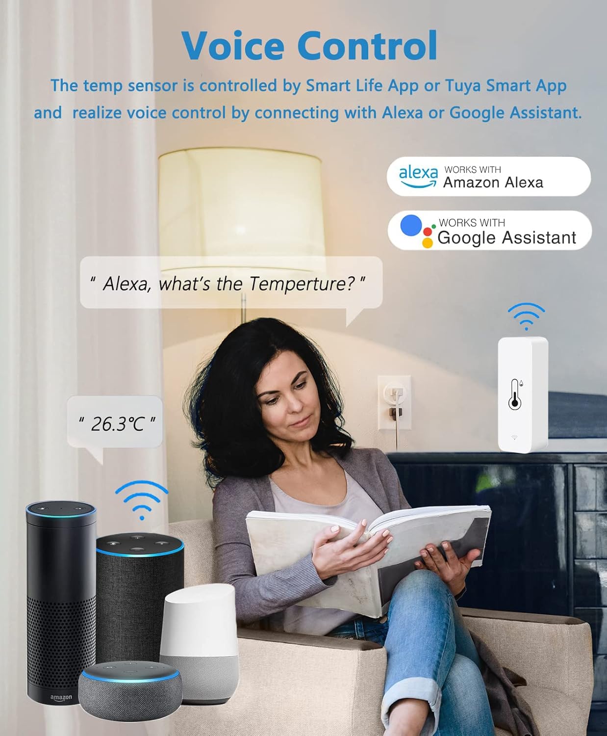 Termometro Igrometro Smart WiFi per Interni - immagine 6