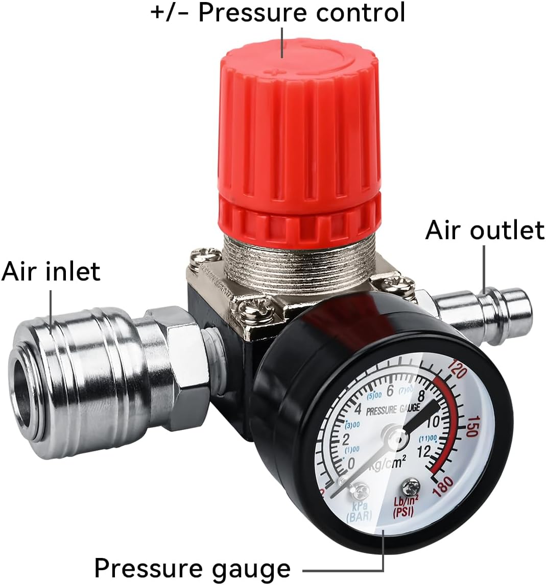 Preciva Regolatore di Pressione Aria 1/4" UE - immagine 2